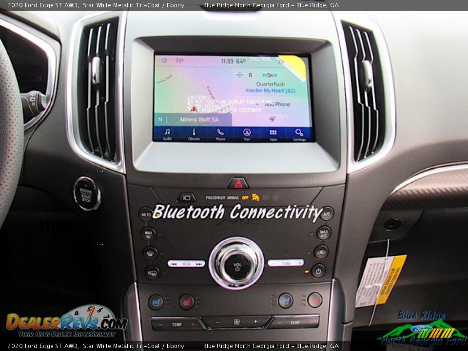 2020 Ford Edge ST AWD Star White Metallic Tri-Coat / Ebony Photo #18