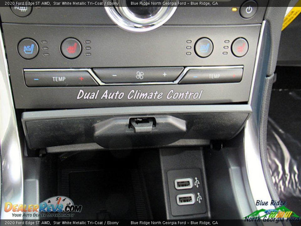 2020 Ford Edge ST AWD Star White Metallic Tri-Coat / Ebony Photo #22