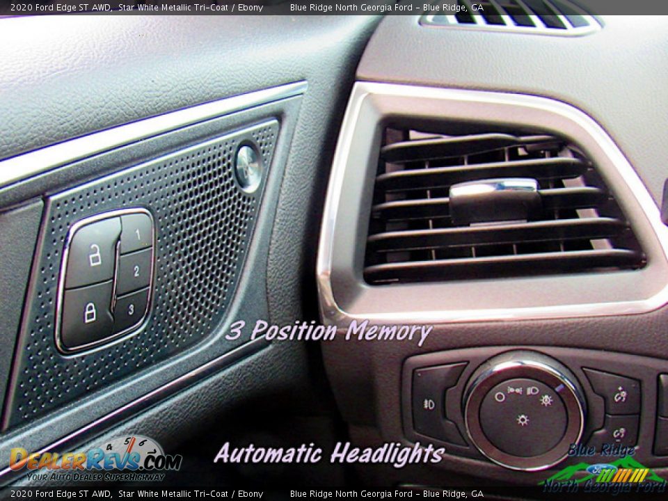 2020 Ford Edge ST AWD Star White Metallic Tri-Coat / Ebony Photo #23