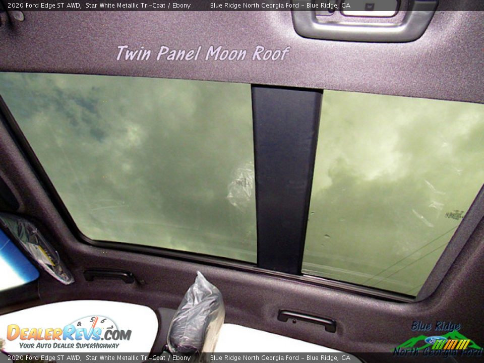 2020 Ford Edge ST AWD Star White Metallic Tri-Coat / Ebony Photo #24