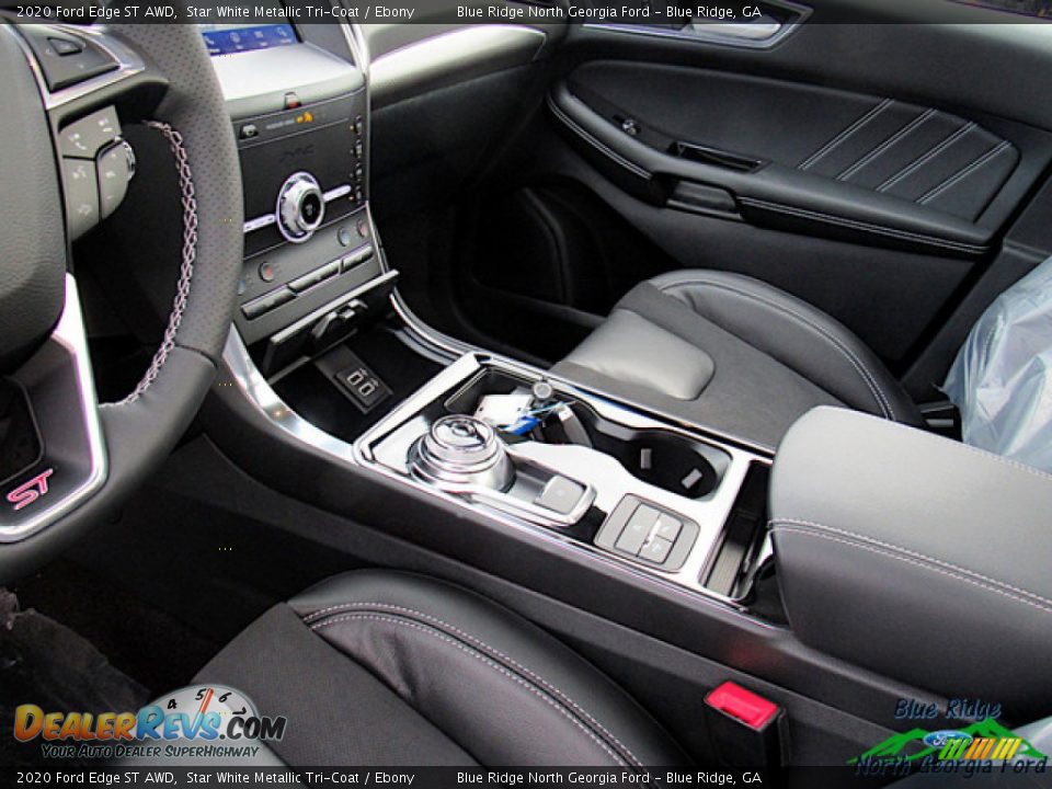 2020 Ford Edge ST AWD Star White Metallic Tri-Coat / Ebony Photo #25