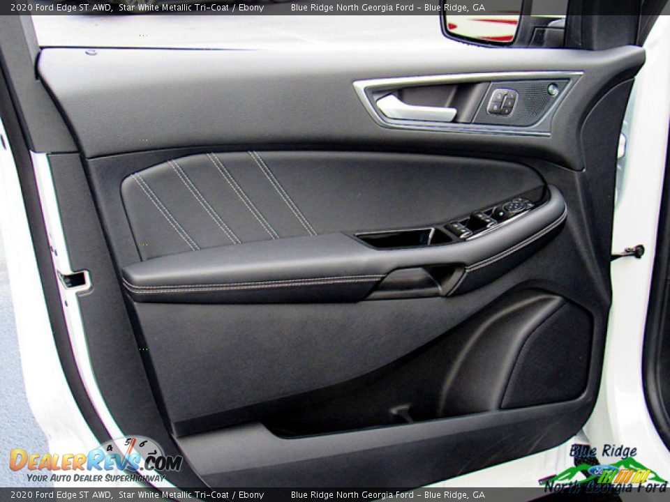 2020 Ford Edge ST AWD Star White Metallic Tri-Coat / Ebony Photo #27