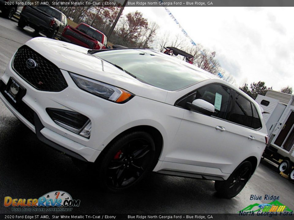 2020 Ford Edge ST AWD Star White Metallic Tri-Coat / Ebony Photo #30