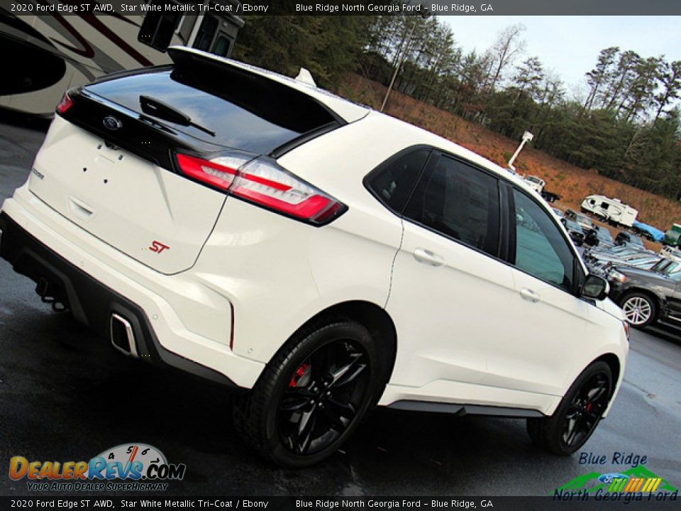 2020 Ford Edge ST AWD Star White Metallic Tri-Coat / Ebony Photo #32