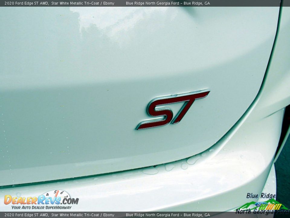 2020 Ford Edge ST AWD Star White Metallic Tri-Coat / Ebony Photo #35