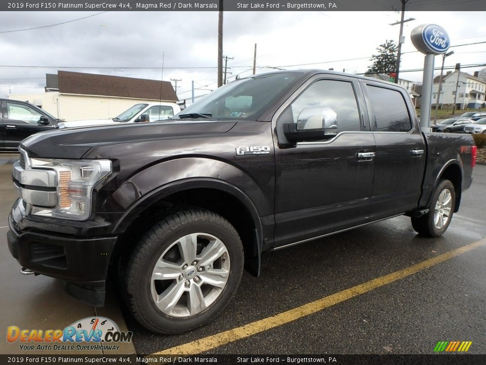 Front 3/4 View of 2019 Ford F150 Platinum SuperCrew 4x4 Photo #1