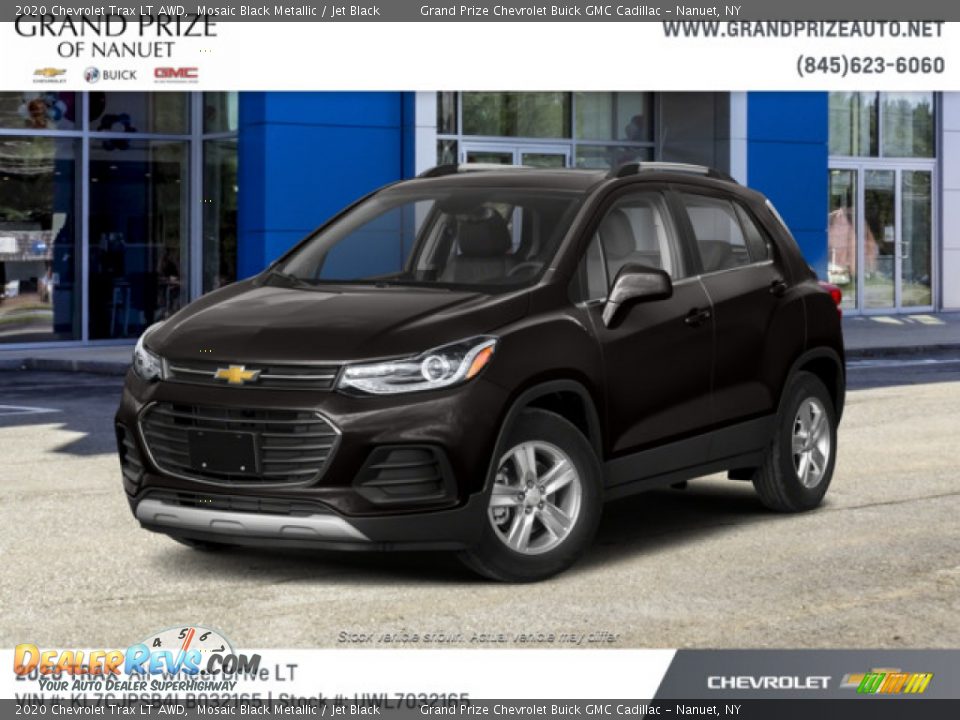 2020 Chevrolet Trax LT AWD Mosaic Black Metallic / Jet Black Photo #1