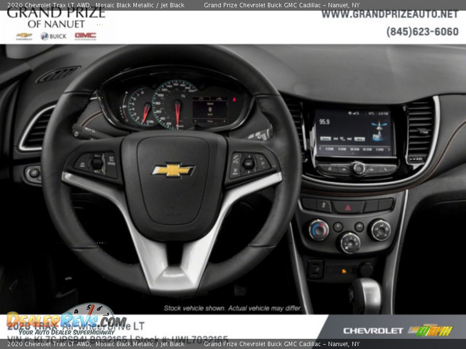 2020 Chevrolet Trax LT AWD Mosaic Black Metallic / Jet Black Photo #9