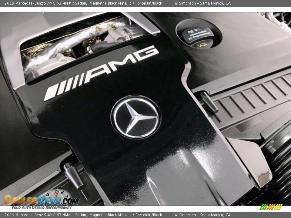 2019 Mercedes-Benz S AMG 63 4Matic Sedan Magnetite Black Metallic / Porcelain/Black Photo #31