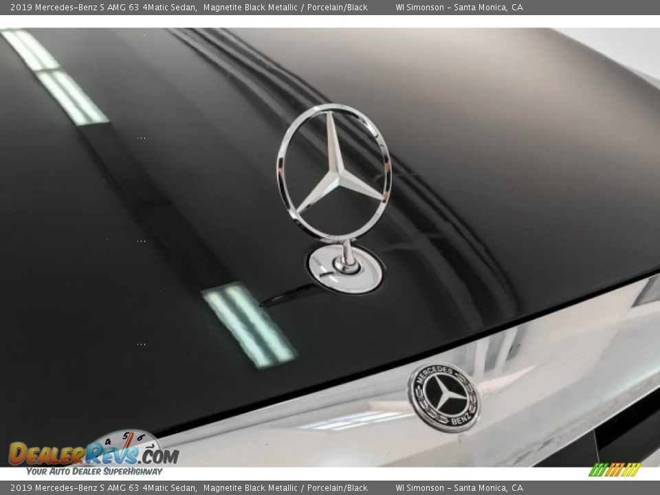 2019 Mercedes-Benz S AMG 63 4Matic Sedan Magnetite Black Metallic / Porcelain/Black Photo #34