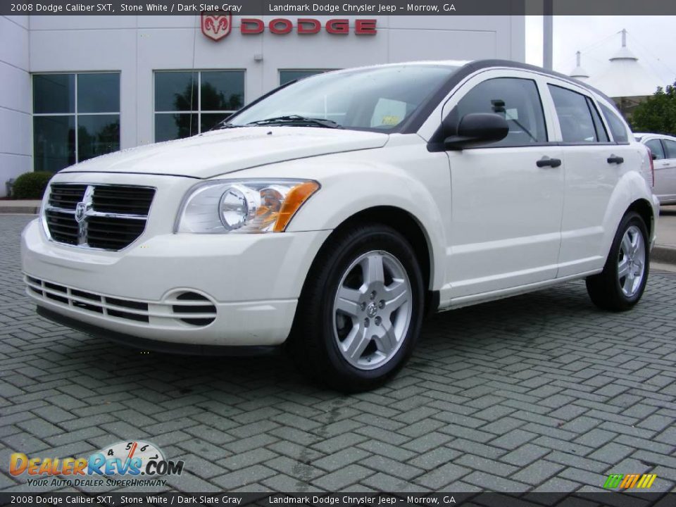 2008 Dodge Caliber SXT Stone White / Dark Slate Gray Photo #1