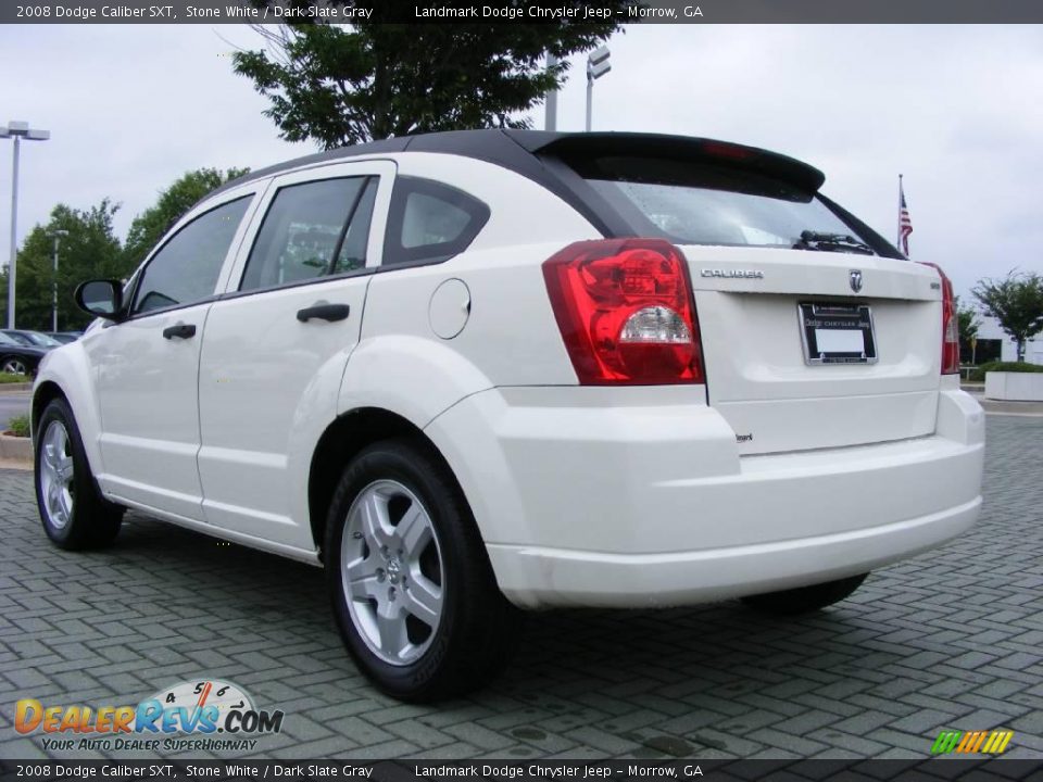 2008 Dodge Caliber SXT Stone White / Dark Slate Gray Photo #3