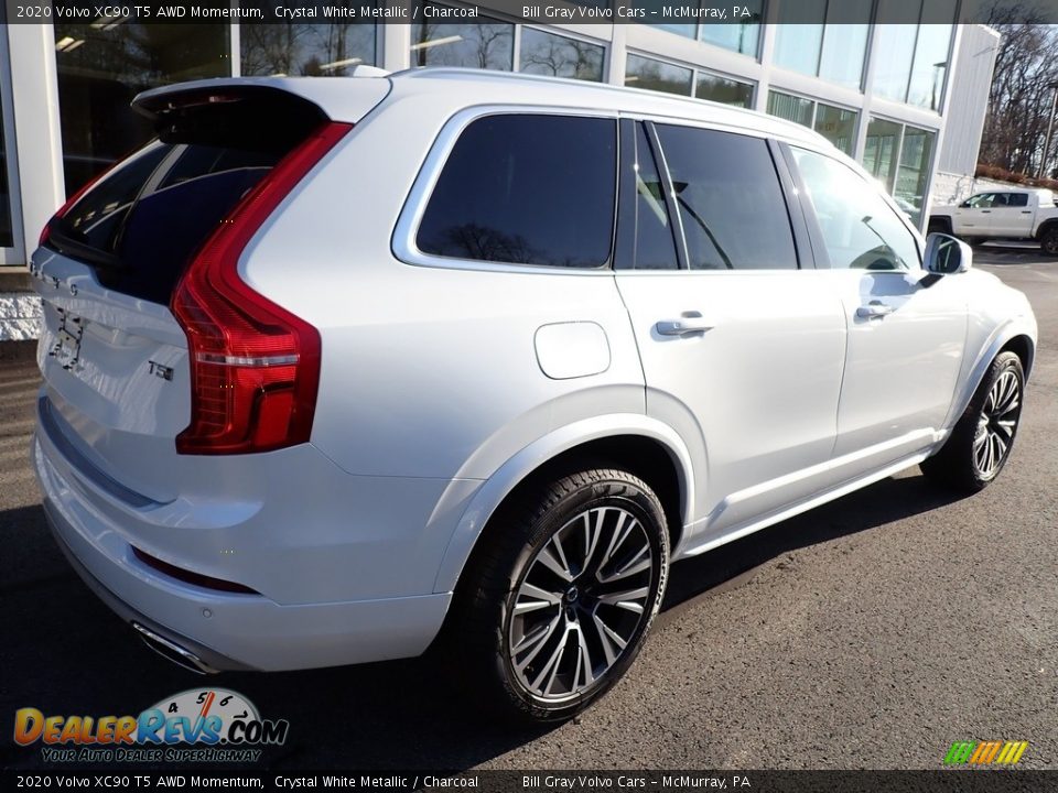 2020 Volvo XC90 T5 AWD Momentum Crystal White Metallic / Charcoal Photo #2