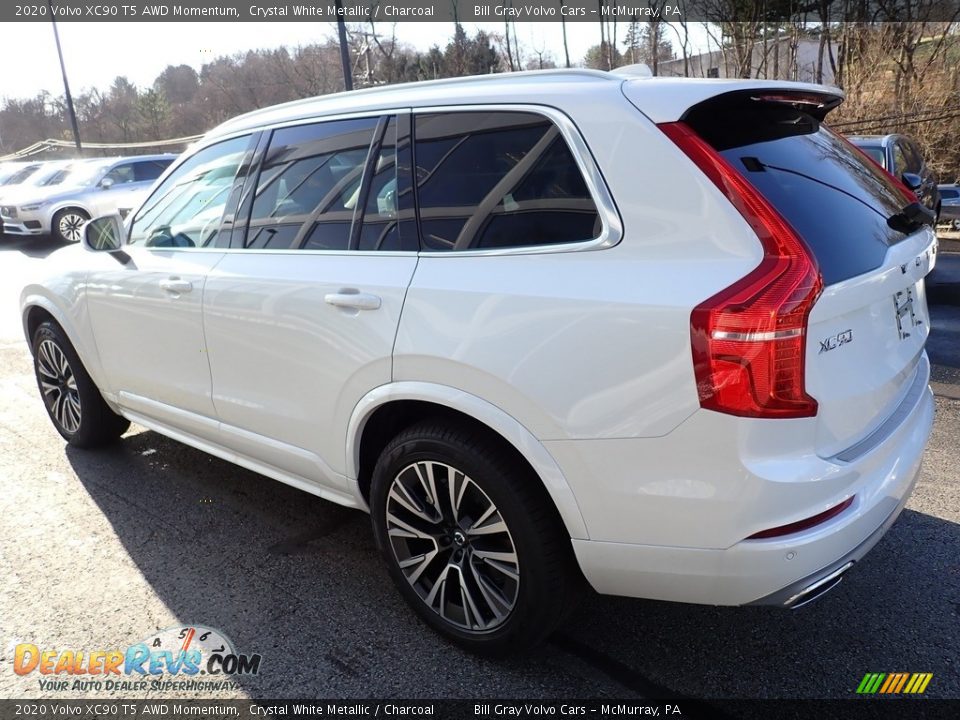 2020 Volvo XC90 T5 AWD Momentum Crystal White Metallic / Charcoal Photo #4