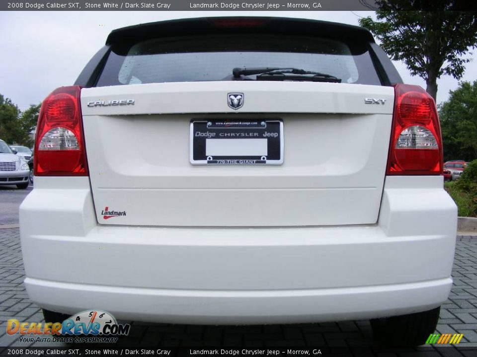 2008 Dodge Caliber SXT Stone White / Dark Slate Gray Photo #4