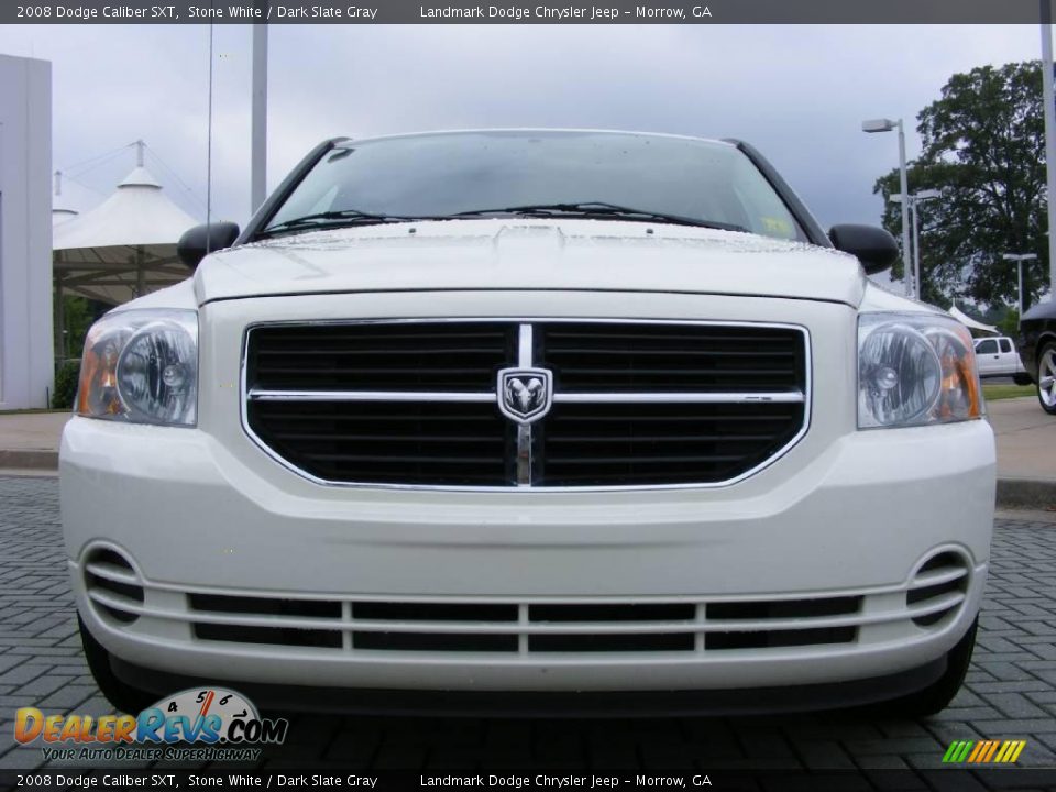 2008 Dodge Caliber SXT Stone White / Dark Slate Gray Photo #8