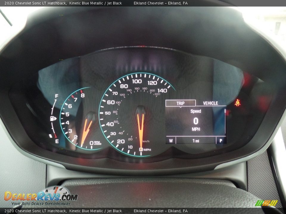 2020 Chevrolet Sonic LT Hatchback Kinetic Blue Metallic / Jet Black Photo #23