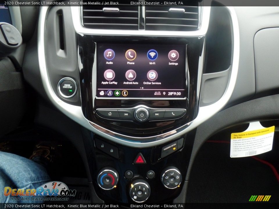 2020 Chevrolet Sonic LT Hatchback Kinetic Blue Metallic / Jet Black Photo #24