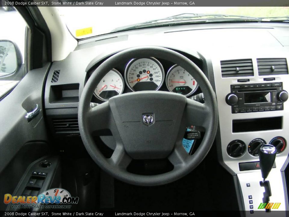 2008 Dodge Caliber SXT Stone White / Dark Slate Gray Photo #23