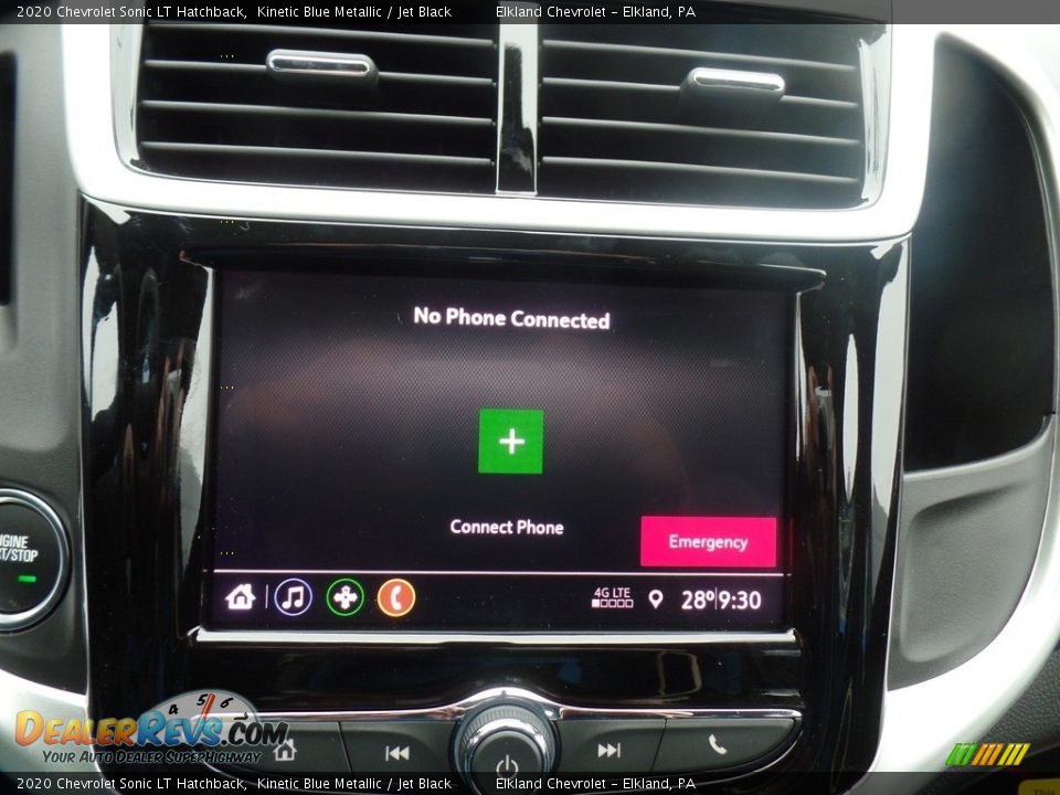 2020 Chevrolet Sonic LT Hatchback Kinetic Blue Metallic / Jet Black Photo #27