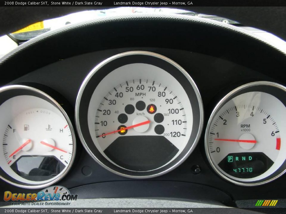 2008 Dodge Caliber SXT Stone White / Dark Slate Gray Photo #24