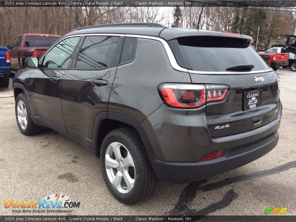2020 Jeep Compass Latitude 4x4 Granite Crystal Metallic / Black Photo #7