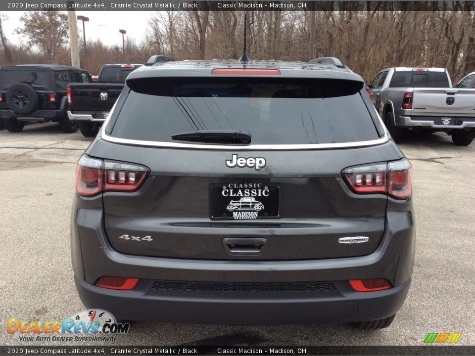 2020 Jeep Compass Latitude 4x4 Granite Crystal Metallic / Black Photo #8