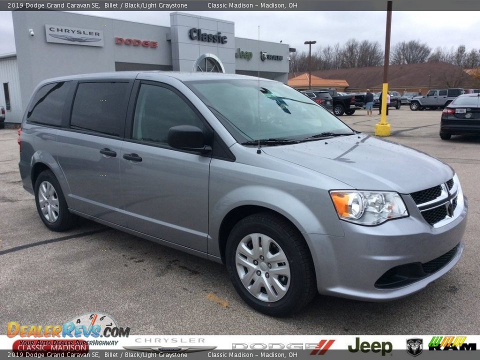 2019 Dodge Grand Caravan SE Billet / Black/Light Graystone Photo #1