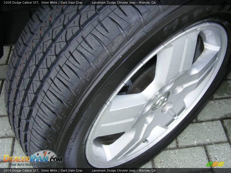 2008 Dodge Caliber SXT Stone White / Dark Slate Gray Photo #29