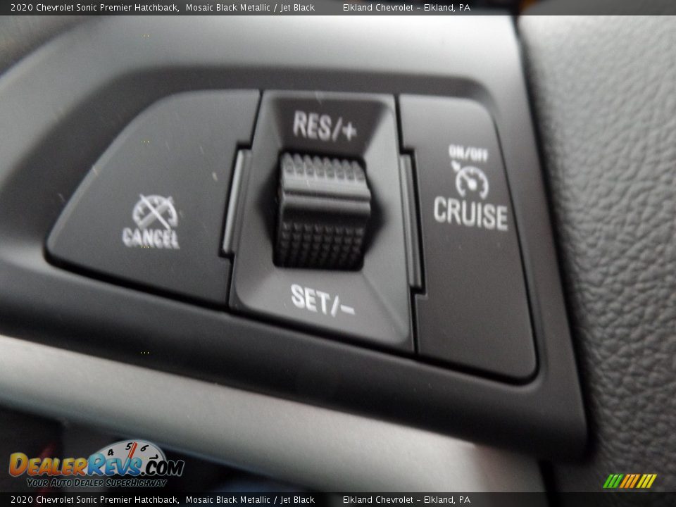 2020 Chevrolet Sonic Premier Hatchback Mosaic Black Metallic / Jet Black Photo #21