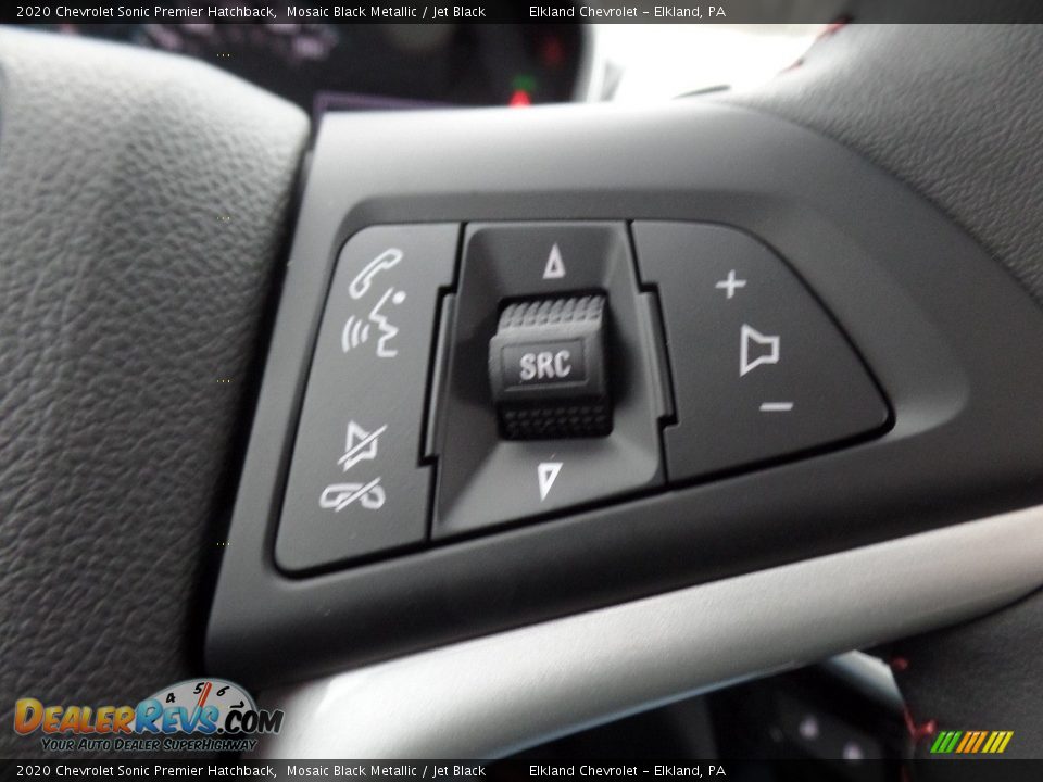 2020 Chevrolet Sonic Premier Hatchback Mosaic Black Metallic / Jet Black Photo #22