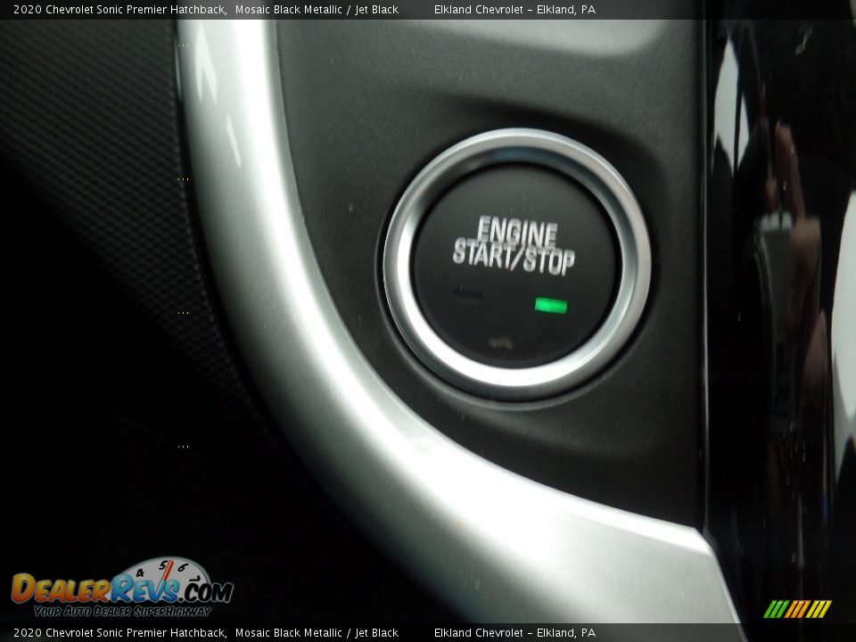 2020 Chevrolet Sonic Premier Hatchback Mosaic Black Metallic / Jet Black Photo #26
