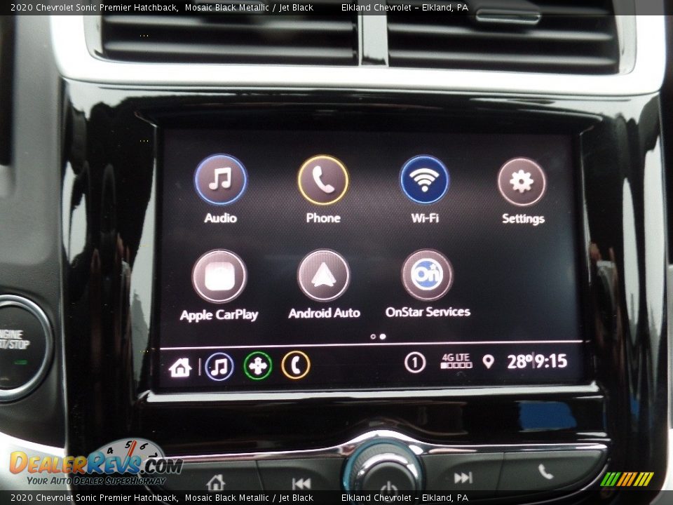2020 Chevrolet Sonic Premier Hatchback Mosaic Black Metallic / Jet Black Photo #27