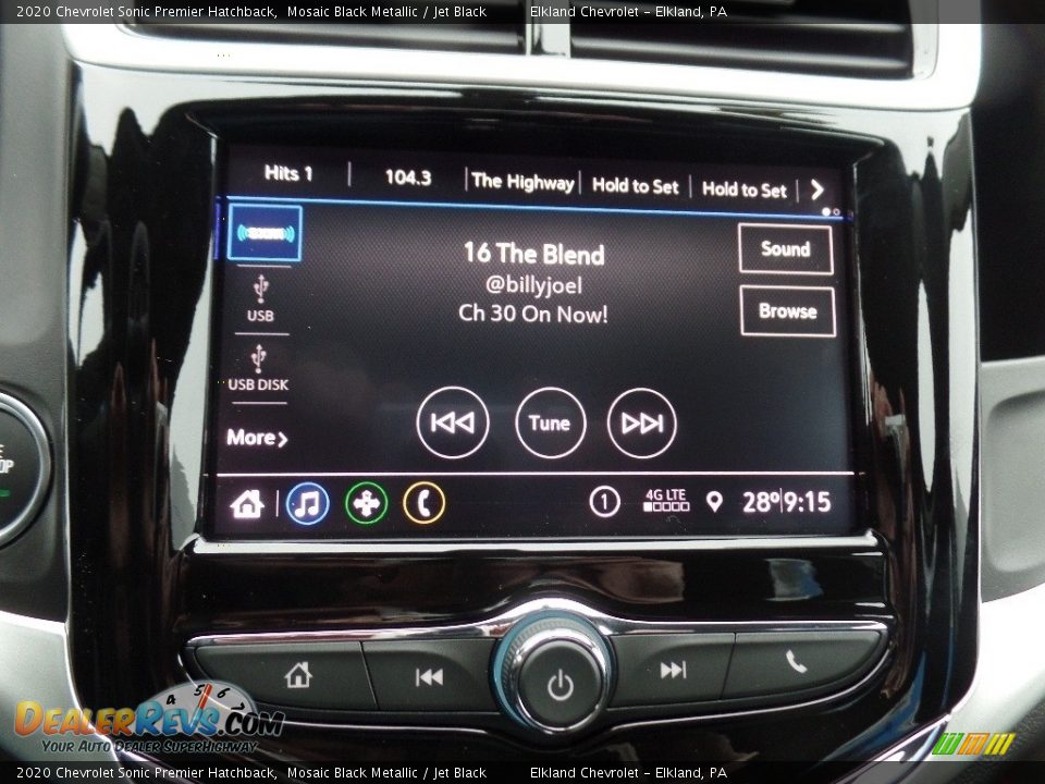 2020 Chevrolet Sonic Premier Hatchback Mosaic Black Metallic / Jet Black Photo #30