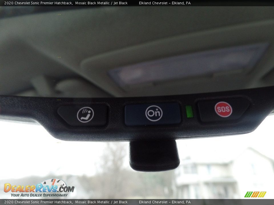 2020 Chevrolet Sonic Premier Hatchback Mosaic Black Metallic / Jet Black Photo #34