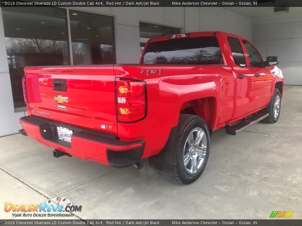 2019 Chevrolet Silverado LD Custom Double Cab 4x4 Red Hot / Dark Ash/Jet Black Photo #3