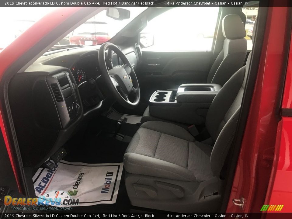 2019 Chevrolet Silverado LD Custom Double Cab 4x4 Red Hot / Dark Ash/Jet Black Photo #8