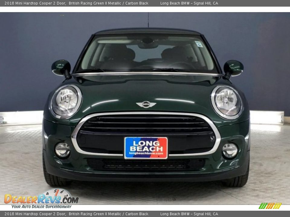 2018 Mini Hardtop Cooper 2 Door British Racing Green II Metallic / Carbon Black Photo #2