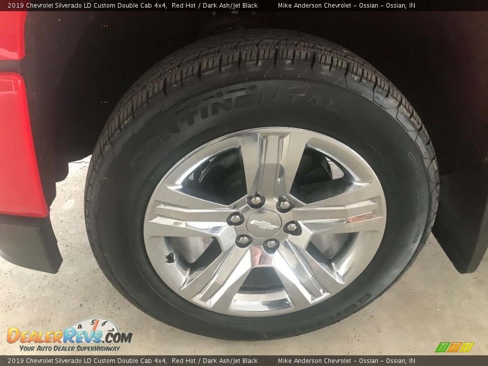 2019 Chevrolet Silverado LD Custom Double Cab 4x4 Red Hot / Dark Ash/Jet Black Photo #15
