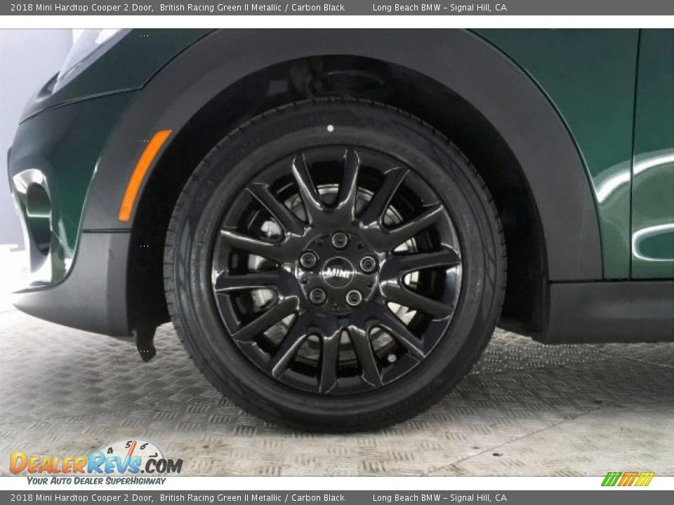 2018 Mini Hardtop Cooper 2 Door British Racing Green II Metallic / Carbon Black Photo #8