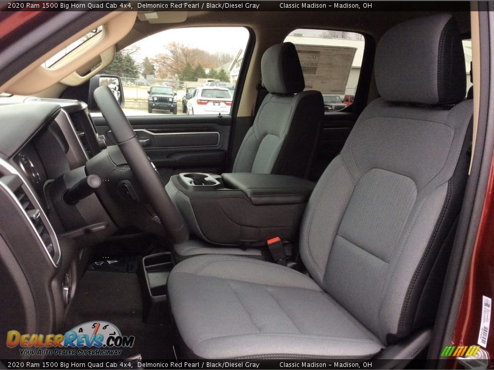 2020 Ram 1500 Big Horn Quad Cab 4x4 Delmonico Red Pearl / Black/Diesel Gray Photo #2