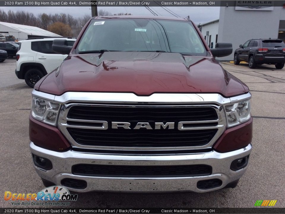 2020 Ram 1500 Big Horn Quad Cab 4x4 Delmonico Red Pearl / Black/Diesel Gray Photo #4