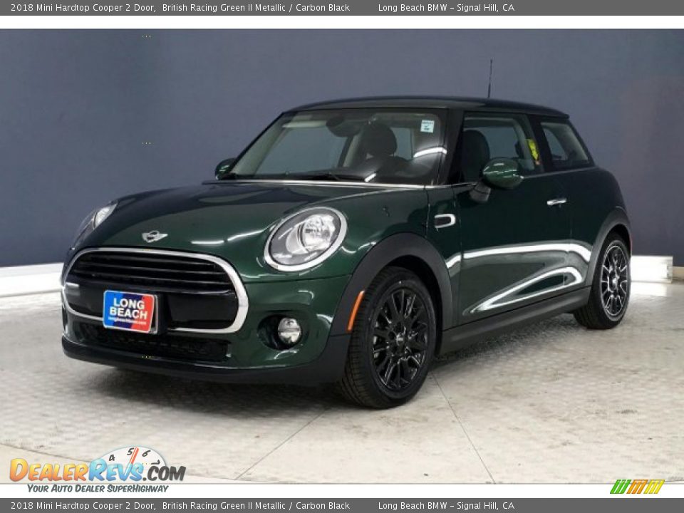 2018 Mini Hardtop Cooper 2 Door British Racing Green II Metallic / Carbon Black Photo #12