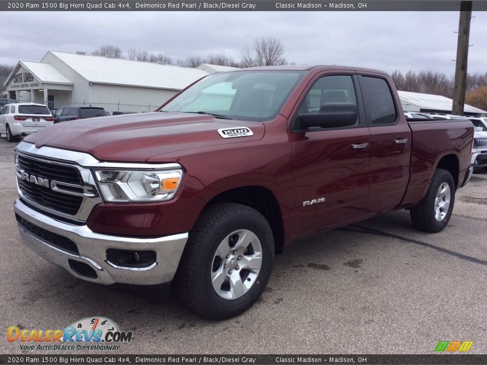 2020 Ram 1500 Big Horn Quad Cab 4x4 Delmonico Red Pearl / Black/Diesel Gray Photo #5