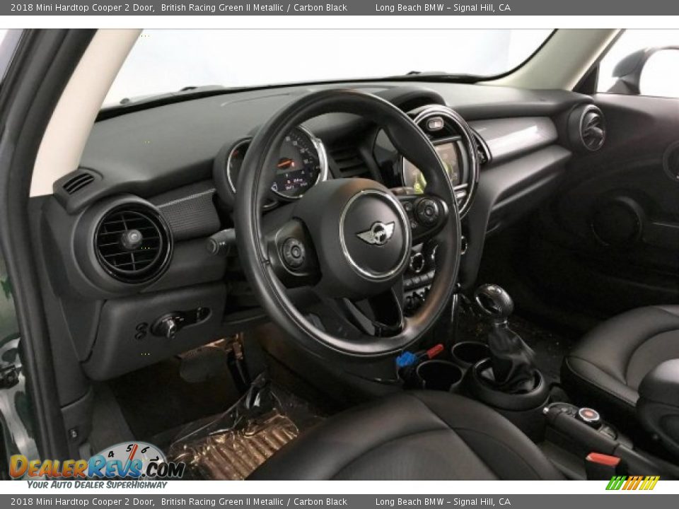 2018 Mini Hardtop Cooper 2 Door British Racing Green II Metallic / Carbon Black Photo #17