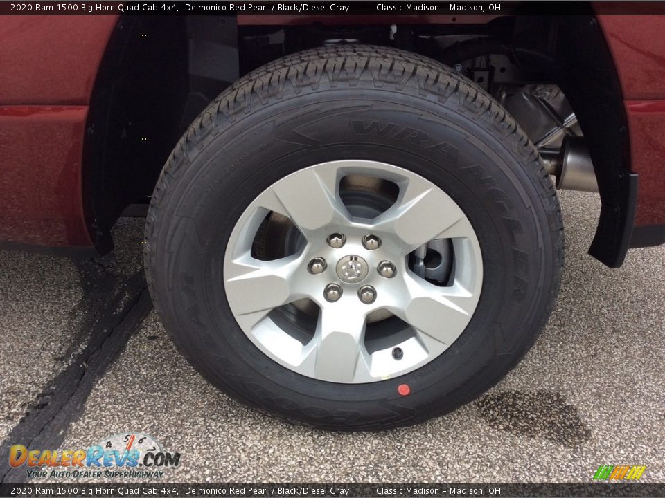 2020 Ram 1500 Big Horn Quad Cab 4x4 Delmonico Red Pearl / Black/Diesel Gray Photo #10