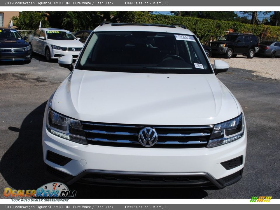 2019 Volkswagen Tiguan SE 4MOTION Pure White / Titan Black Photo #3