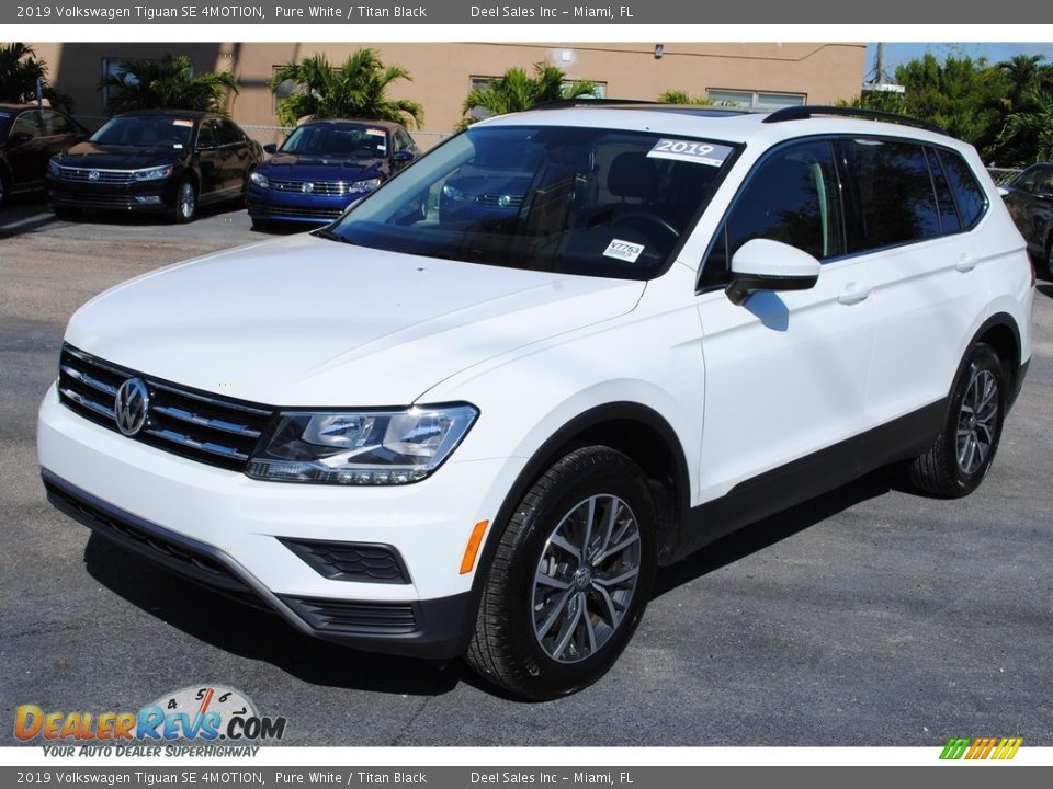 2019 Volkswagen Tiguan SE 4MOTION Pure White / Titan Black Photo #4