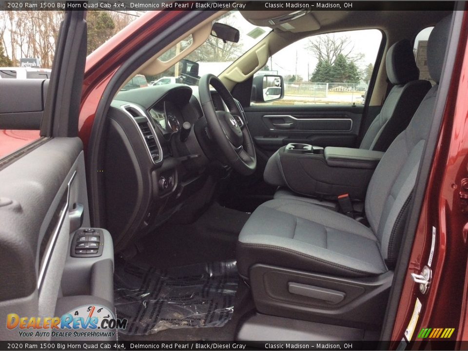 2020 Ram 1500 Big Horn Quad Cab 4x4 Delmonico Red Pearl / Black/Diesel Gray Photo #12