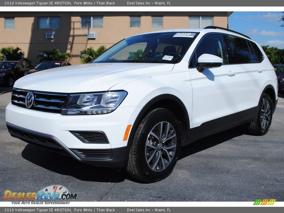 2019 Volkswagen Tiguan SE 4MOTION Pure White / Titan Black Photo #5